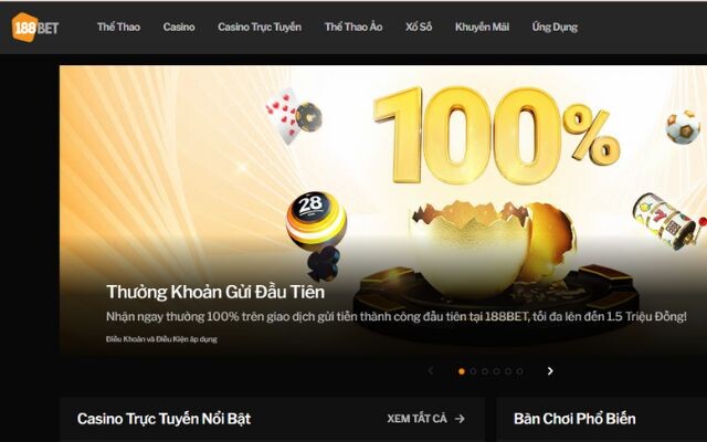 Thong Tin Cac Chuong Trinh Khuyen Mai Khoan Gui Dau Tien Tai Nha Cai 188bet